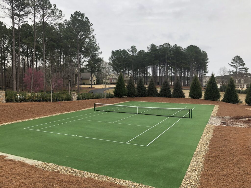 artificial grass turf tennis court installers